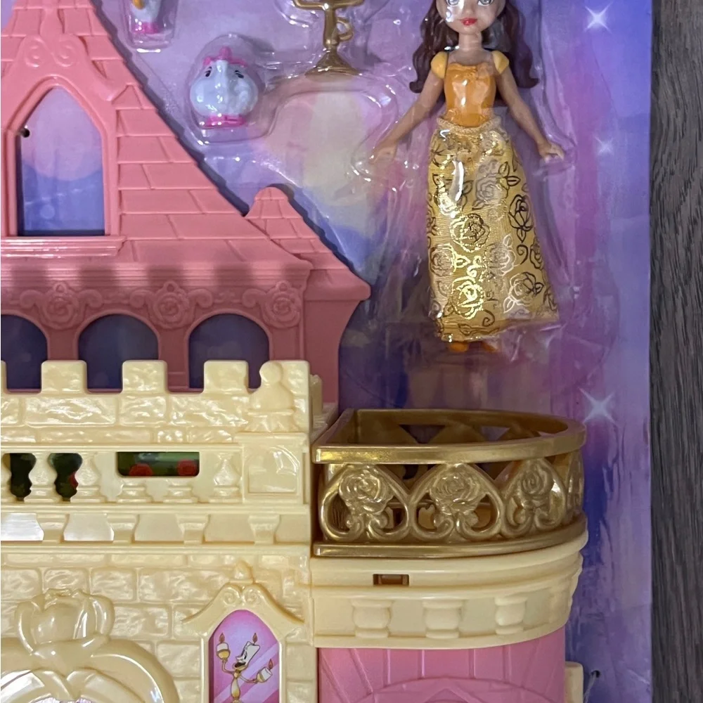 Disney Princess Belle Storytime Stackers Castle Doll House New